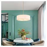 Ledel 24in Gold Pleated Chandelier