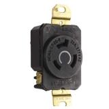 Pass  Seymour L7-20R Black Receptacle