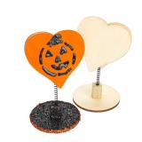 Colorations Wooden Bobble Heart Holders Set of 12