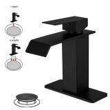 BWE Matte Black Single Handle Faucet