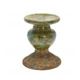 Co-Op Green Pillar Candle Holder 4.5H