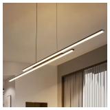 Matte Black LED Kitchen Island Pendant
