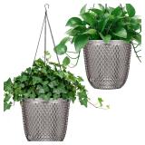 QCQHDU Self Watering Hanging Planter 7.2in