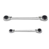 Husky 2-Pc Metric Quad Drive Ratchet Wrench