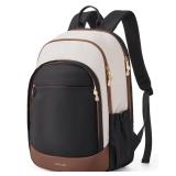 LIGHT FLIGHT 15.6 Laptop Backpack BeigeBlack