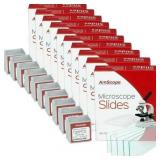AmScope 72 Slides  100 Coverslips