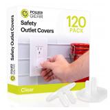 Power Gear Child Outlet Covers Clear 120 Pack