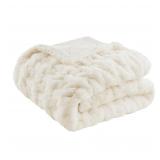 Madison Park Throw Blanket 50x60 Ivory