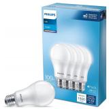 Philips 4PK A19 LED Bulb Daylight