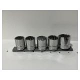 Husky 5-Pc 12 Dr Deep Socket Set