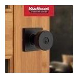 Kwikset Matte Black Keyed Entry Door Knob