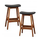 Homelegance Black Counter Stool 17x10.5x25 2