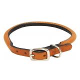 Coastal Tan Leather Collar 24 Inch