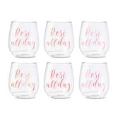 TOSSWARE 14oz Ros Wine Glasses Set 6