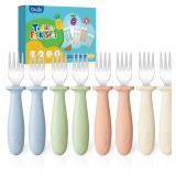 DRKIO Baby Forks 8 Pc Set Blue