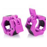 Hacuba Fitness Barbell Clamps Pink 2 inch
