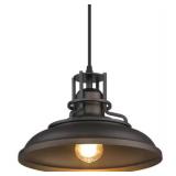JAZAVA 1-Light Barn Pendant Light