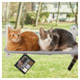 GORILLA GRIP Large Gray Cat Window Perch