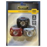 Defiant LED Headlamp 3-Pack
