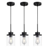 DALIVOL Black Pendant Light 3 Pack