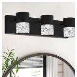 Cedar Hill 19 in. Black LED Vanity Light