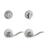 Kwikset Tustin Entry Lever  Deadbolt Combo