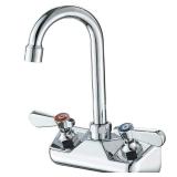 BWE Wall Mount Kitchen Faucet 4in Center