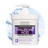 Advanced Clinicals Hyaluronic Body Cream 16 oz