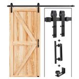 EaseLife 6.6 FT Barn Door Kit Black