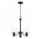 Hampton Bay 3-Light Satin Bronze Chandelier
