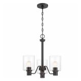 Hampton Bay 3-Light Satin Bronze Chandelier