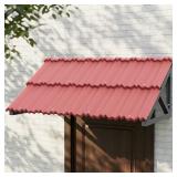 KAOBAS Awning 52.7in x 29in Red