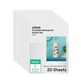 Cricut Waterproof Sticker Paper 20 Sheets 8.5x11