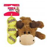 KONG Moose  Balls Dog Toy Set Small