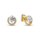 PANDORA Sparkling Halo Stud Earrings