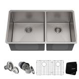 Kraus 33 Undermount 6040 Double Bowl Sink