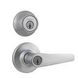 Kwikset SmartKey Deadbolt Satin Chrome
