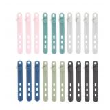 U Brands Silicone Cable Ties 20-Pack Assorted