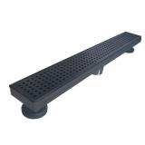RELN 28 in. Matte Black Linear Shower Drain.