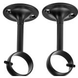 Amazon Basics Black Curtain Rod Bracket Set
