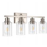 FILIMITIY 4-Light Vanity 23.6in Nickel