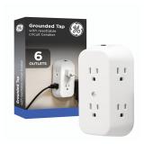 GE 6-Outlet Grounded Wall Tap