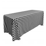LA Linen Gingham Checkered Tablecloth 90x156in