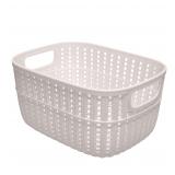Simplify Small Ivory Storage Tote