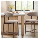 COLAMY Counter Height Bar Stools Set of 2