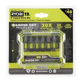RYOBI 12 PC 2 Diamond Grit Drive Bit Set