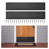 GLOKUUCA Black 6x34 Inch Door Kick Plates