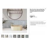 Blue 10in Vinyl Peel  Stick Backsplash Tiles