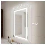 Niveal 24x36 in. LED Anti-Fog Mirror