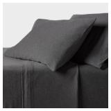 Threshold King Charcoal Jersey Sheet Set